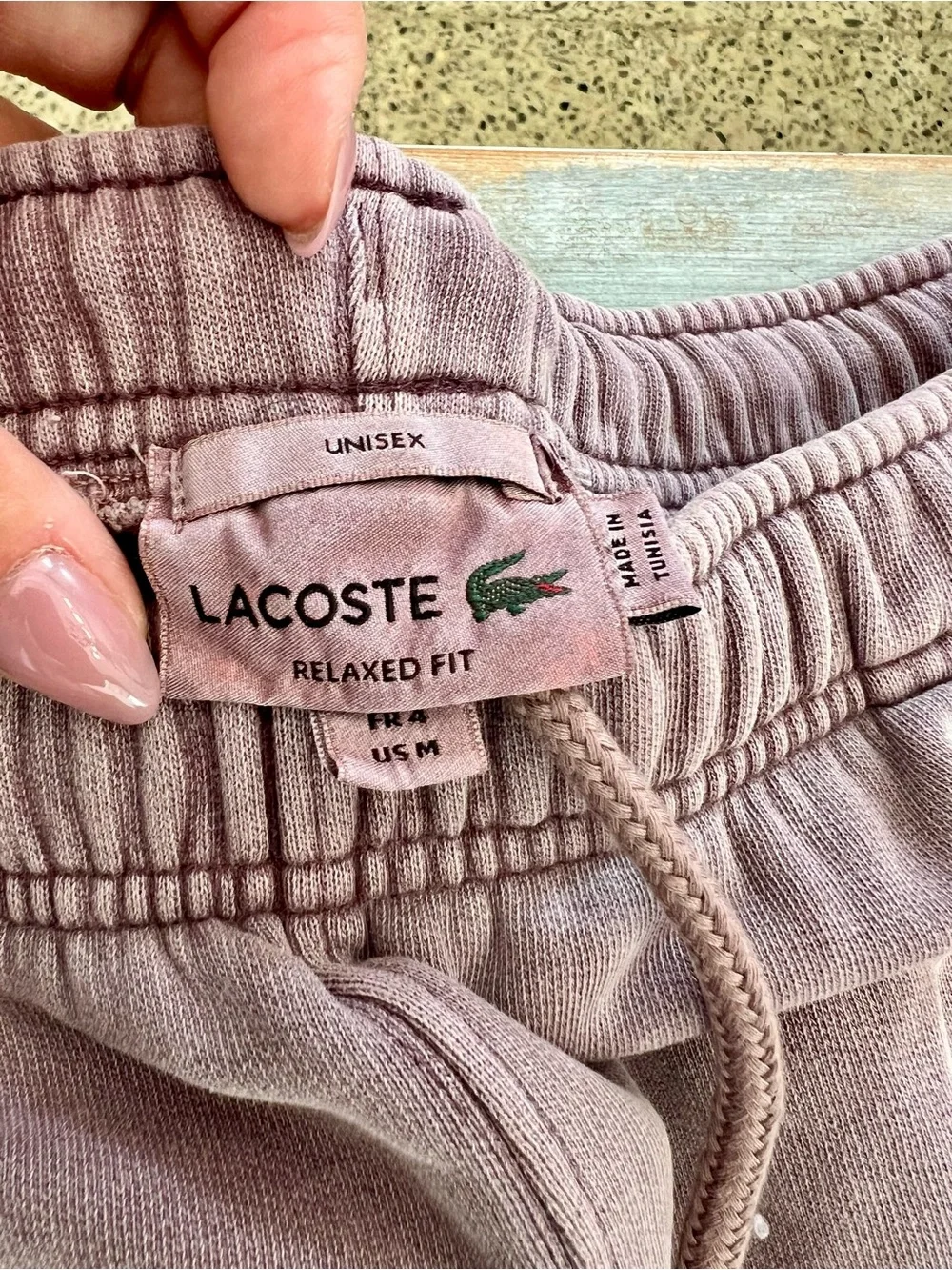 Mauve Fleece Jogger Pants - Brand Lacoste